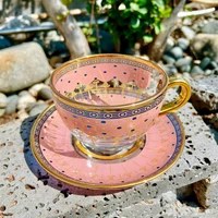 turkish coffee cups set with saucer nordic luxury glass mug espresso cups creative transparent tea cup milk mugs coffeeware gift