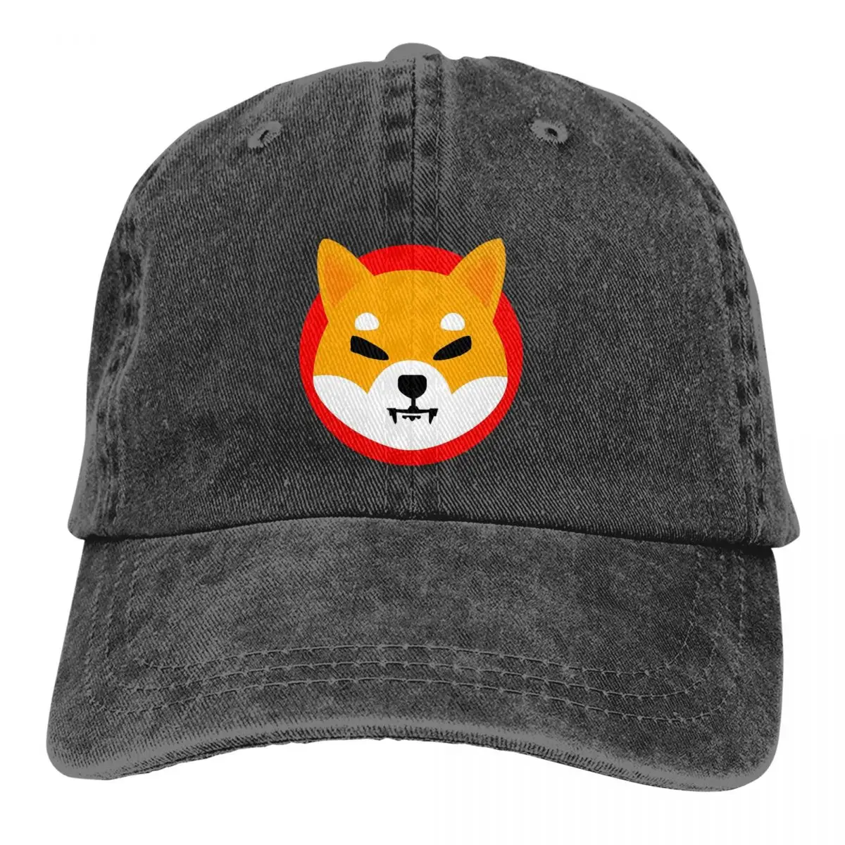 Crypto Shiba Inu Coin Multicolor Hat Peaked Women's Cap SHIB Personalized Visor Protection Hats