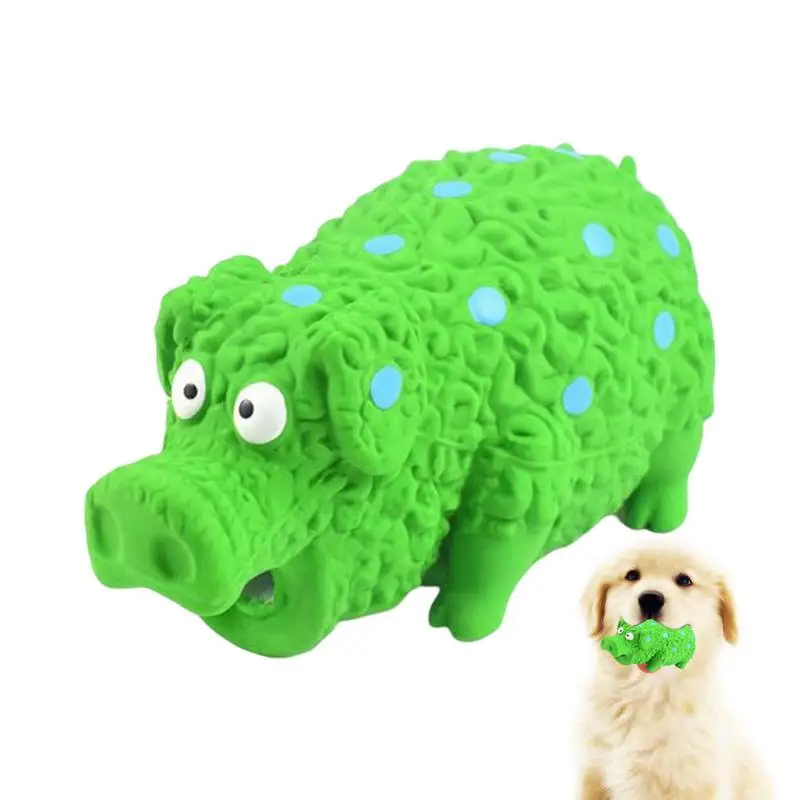 

Grunting Pig Dog Toy Grunting Pig Dog Toy That Oinks Grunts For Small Medium Large Dogs Durable Rubber Pig Squeaker Dog Puppy