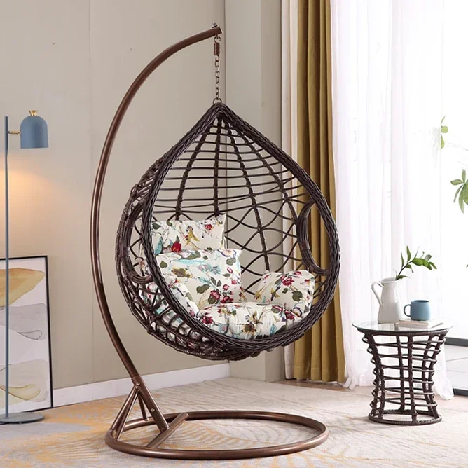 Открытый подвесной стул качели уличная корзина для балкона из ротанга домашний