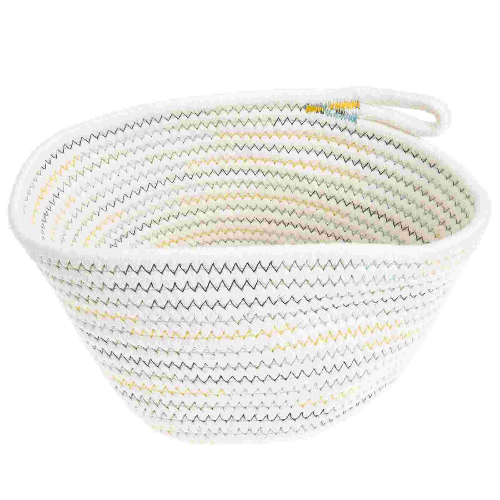

Cotton Rope Basket Cotton Woven Basket Storage Basket Multipurpose Storage Basket Kids Container Basket Home Organization