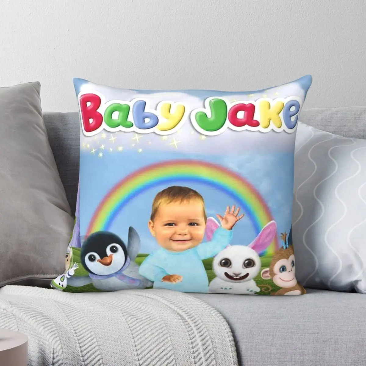 

Наволочка Baby Jake из полиэстера и льна, бархатный декоративный чехол для дивана на молнии, 18 дюймов