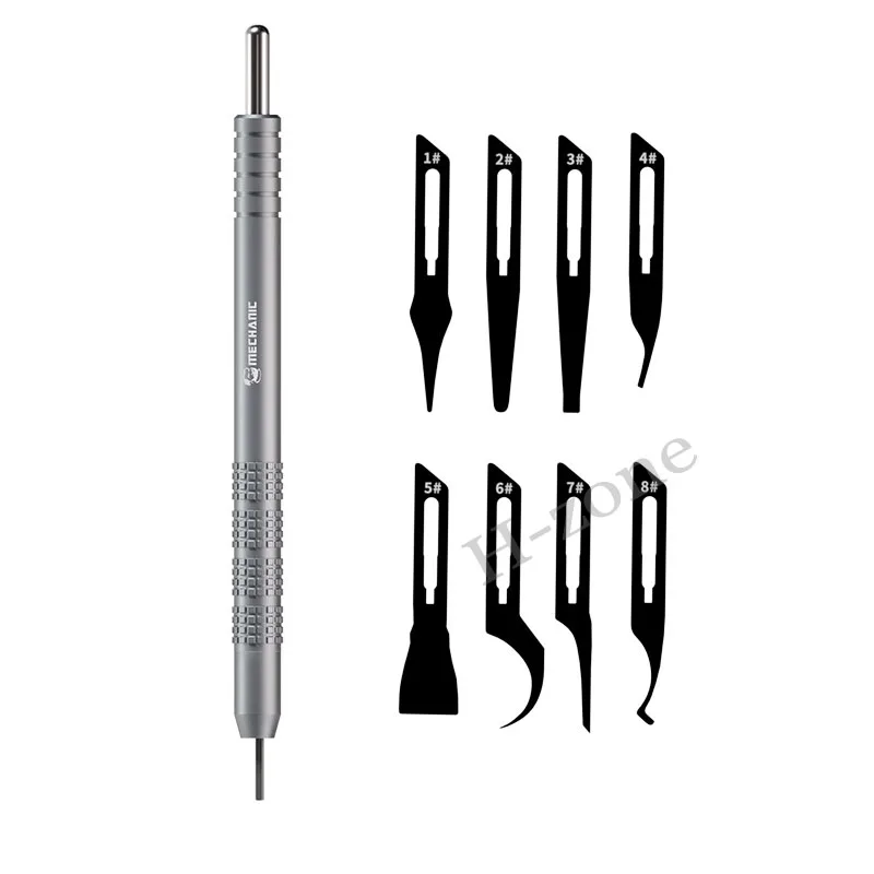 MECHANIC KH-001 Нескользящий быстроразъемный нож для удаления бокового клея, лезвие для телефона, печатная плата, инструмент для разборки и ремонта материнской платы