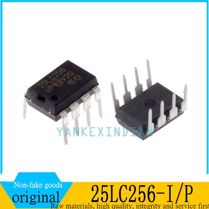 

10pcs brand new original 25LC256-I/P (EP) serial EEPROM memory 25LC256 DIP8 inline