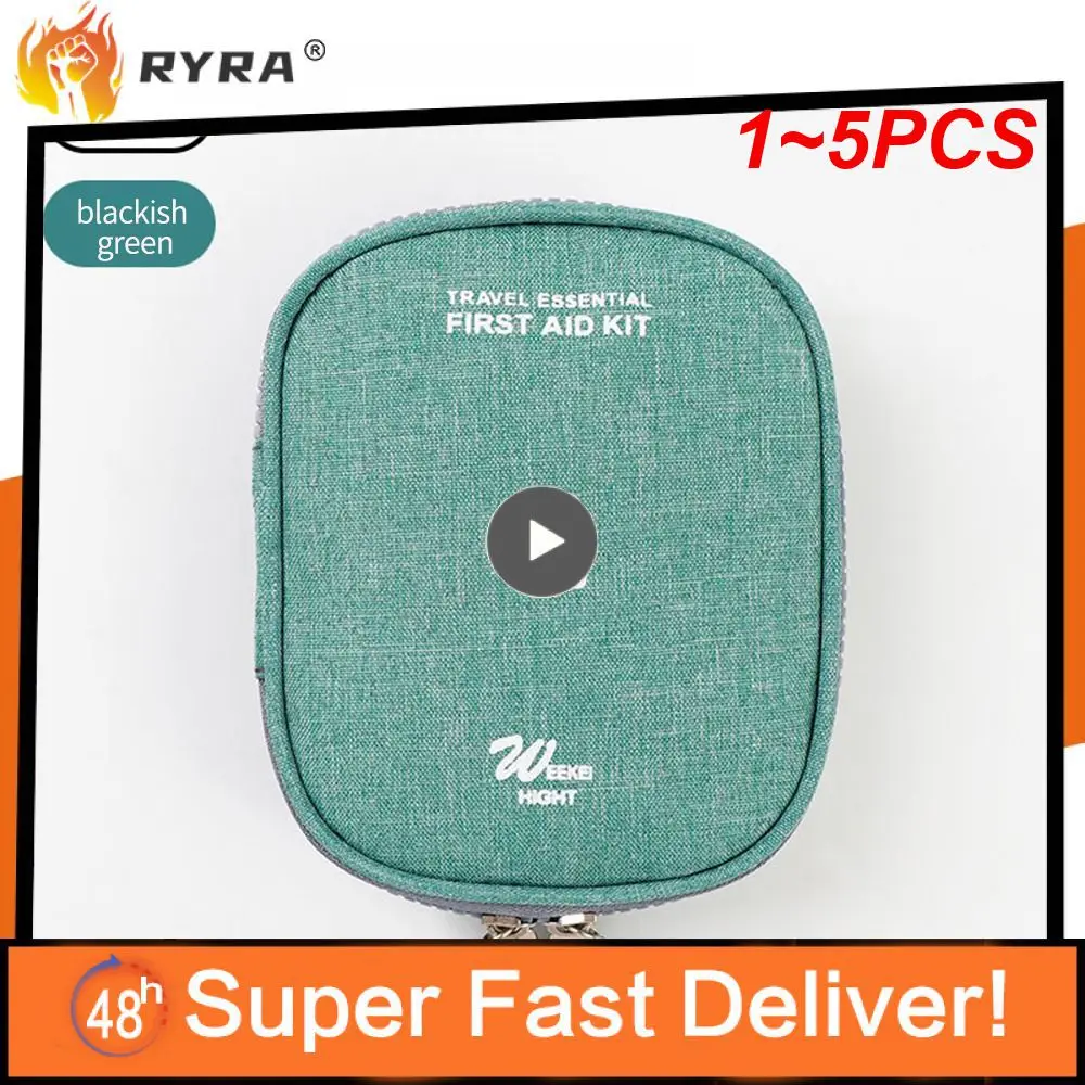 

1~5PCS Home First Aid Kit Large Capacity Empty Medicine Storage Bag Portable Travel Medicine Box Survival Bag Emergency Bag For