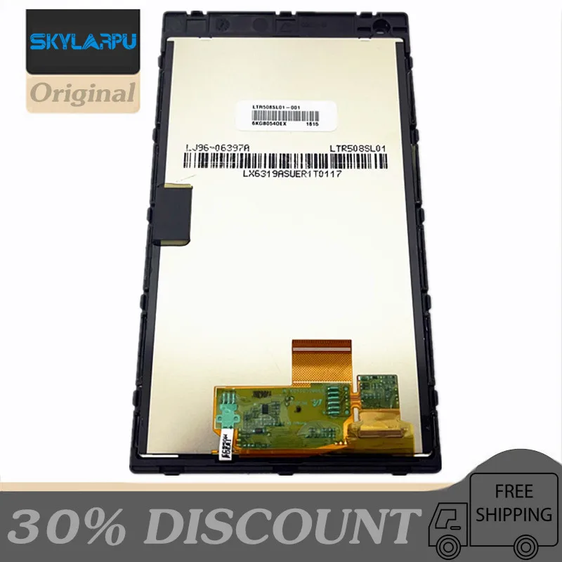 Original Polegada Ltr508sl01 Completa Tela Lcd para Garmin Driveluxe 51 Gps Display Lcd Painel de Toque Digitador da Tela com Quadro