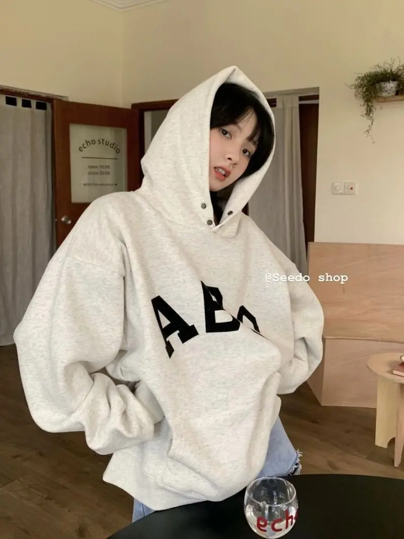 

ABC Women's Hoodie Pullover Sportswear Men's and Women's Couples' 2022 Fashion Autumn Winter Top