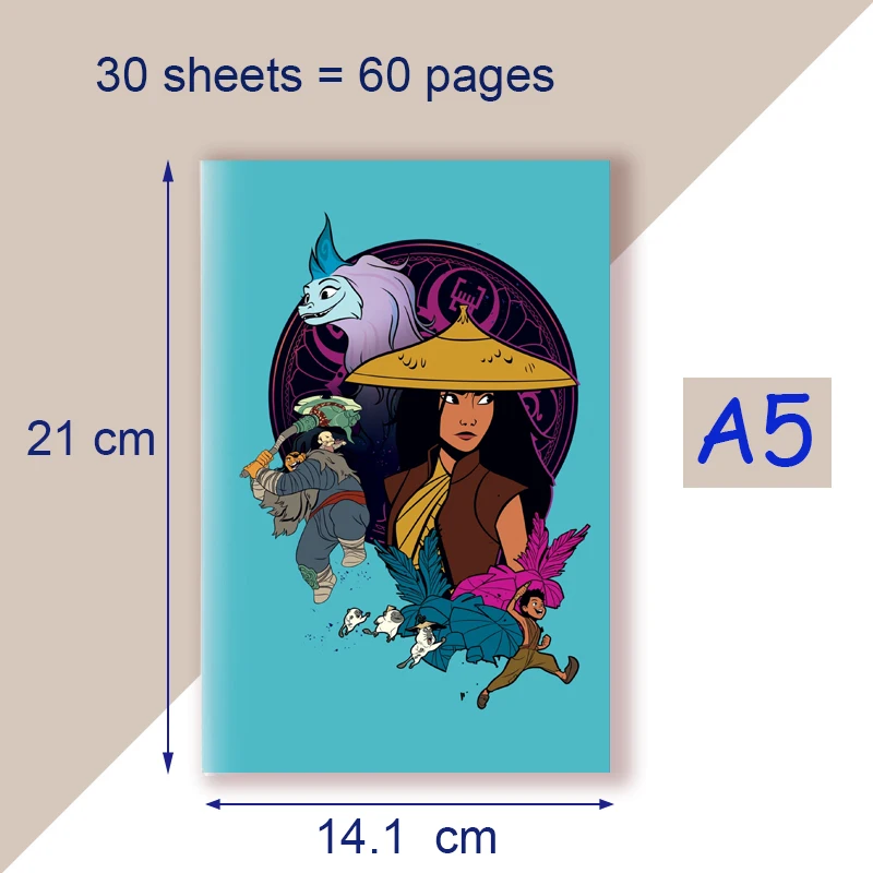 Блокнот А5-Raya and The Last Dragon-Essential детский Рождественский журнал для косплея с