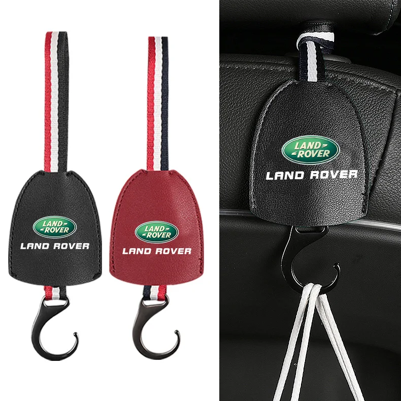

Автомобильная кожаная Многофункциональная вешалка для подголовника заднего сиденья для Land Rover Defender Evoque SV SVR Velar Discovery Range Rover