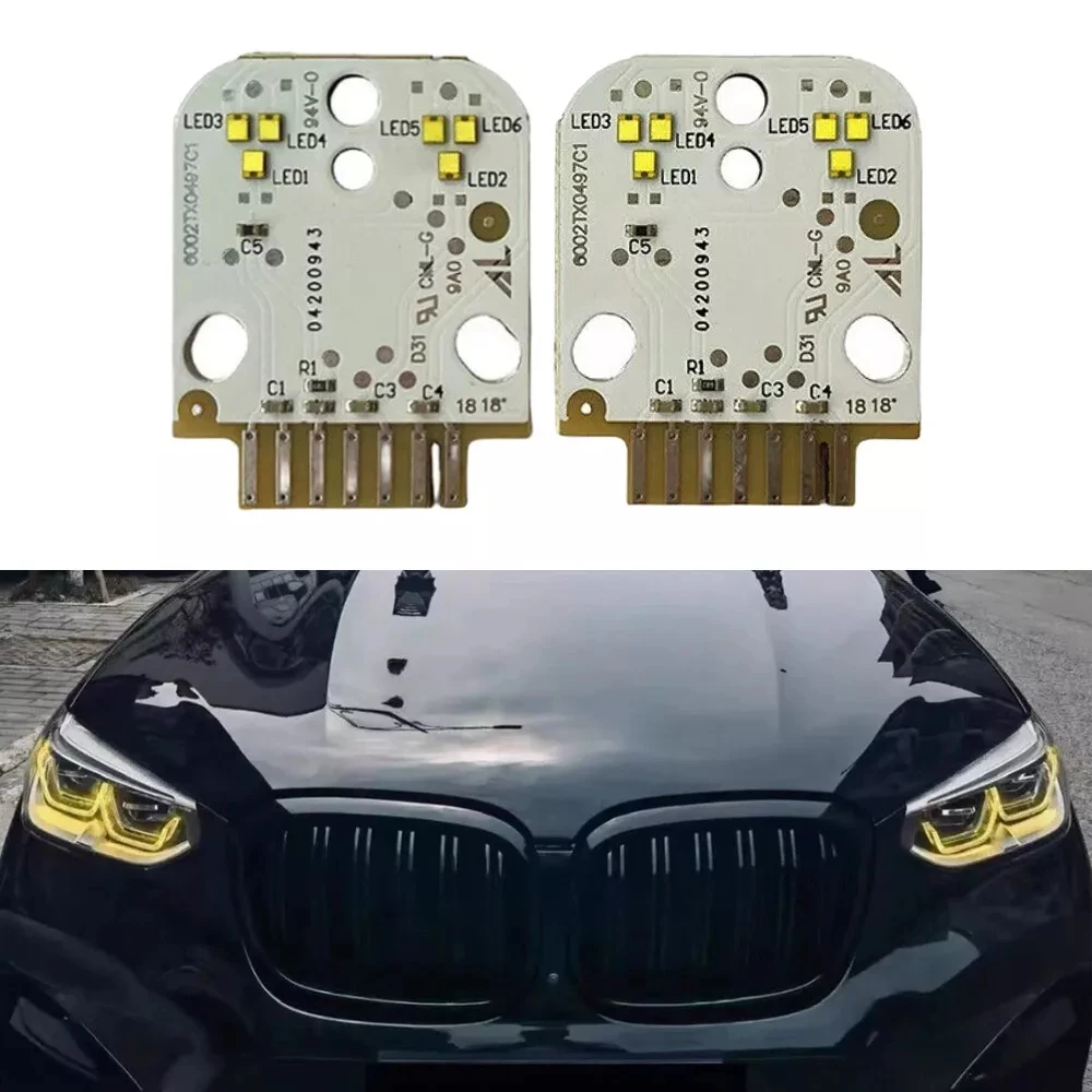 

2 шт. дневные ходовые огни DRL светодиодная плата для BMW 2017-2021 G01 X3 G02 X4 X3M X4M