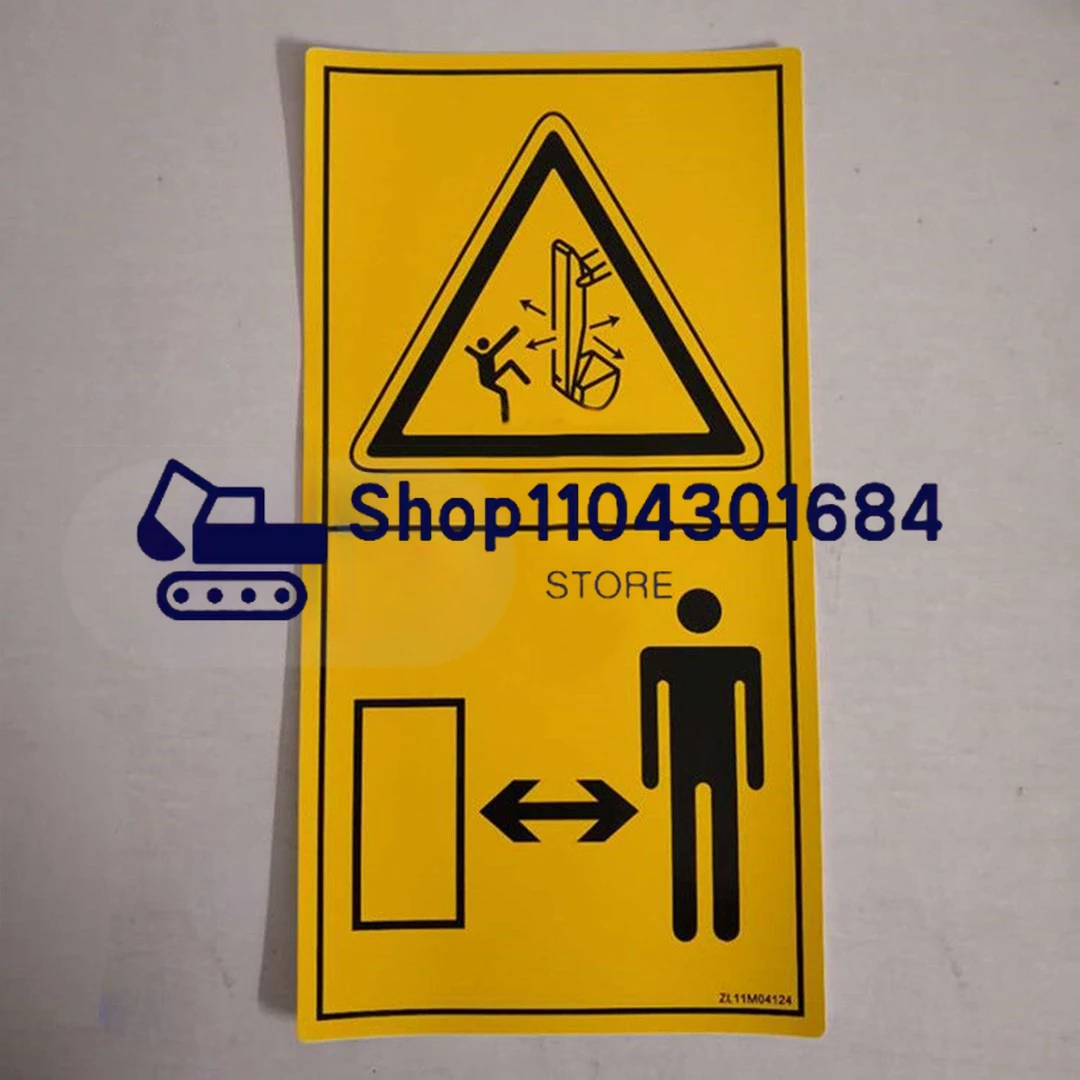 Наклейка на противовес экскаватора для Komatsu Hitachi Kobelco Doosan Kubota маленькая