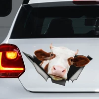 red cow car decal cow magnet cow sticker