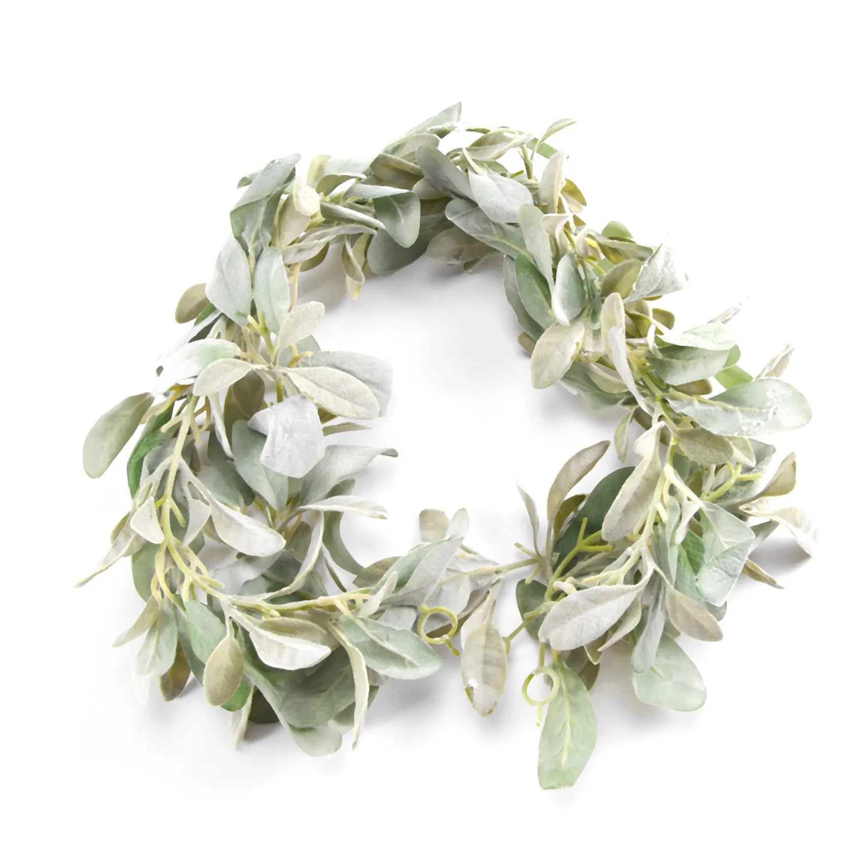 

6.7 Ft Lambs Ear Garland Artificial - Succulent Garland - Fall Eucalyptus Garland - Leaf Garland