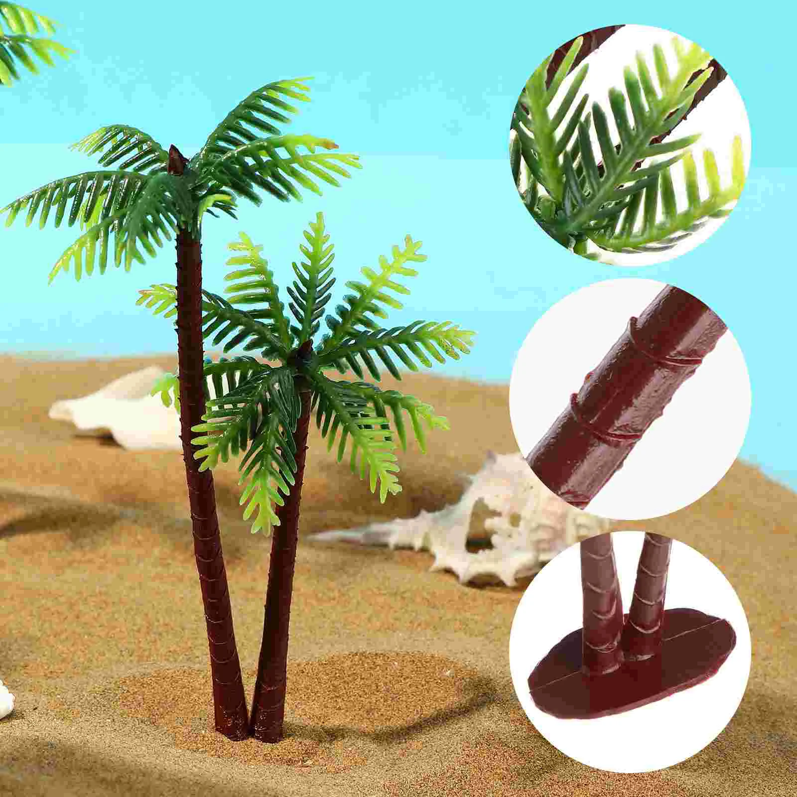 

Palm Tree Trees Tank Aquarium Decorations Decor Coconut Mini Artificial Accessories Decors Landscape Crafts Miniature Ornament