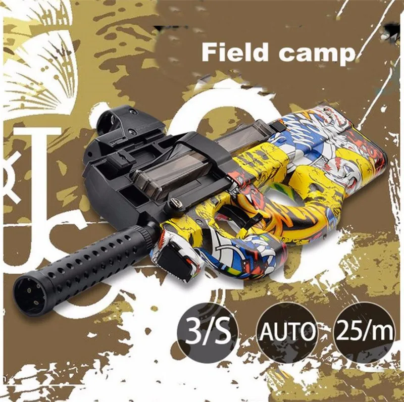 

P90 Toy Guns Water Gel Blaster Bullet Gun Outdoor Activities CS Game Electric Paintball Pistol Toys Weapon For Children Adults