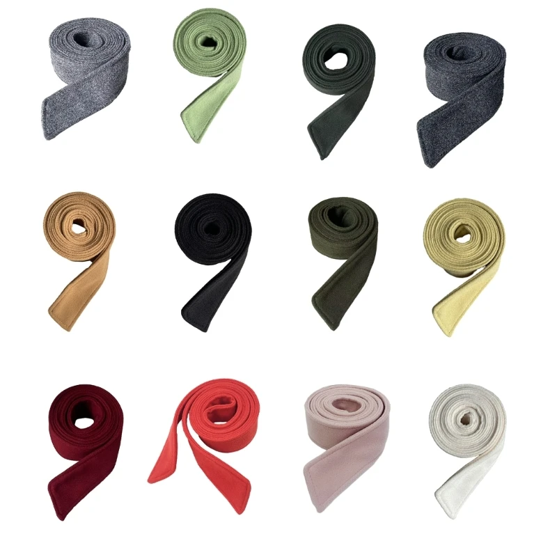 Прочный пояс женский шерстяной для пальто матовый плюшевый регулируемая длина