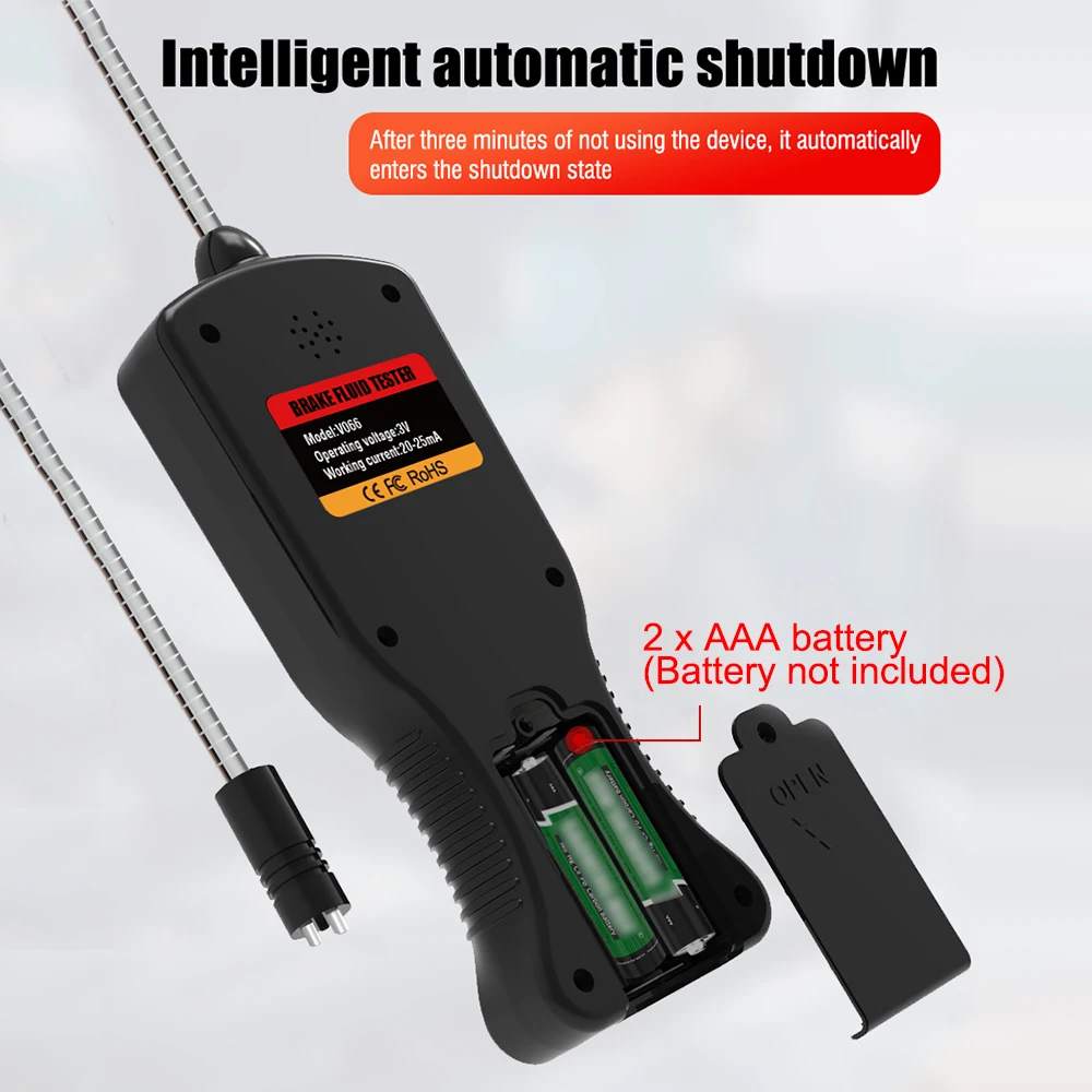 Датчик жидкости DOT3 DOT4 DOT5.1 высокоточный цифровой портативный тестер масла со