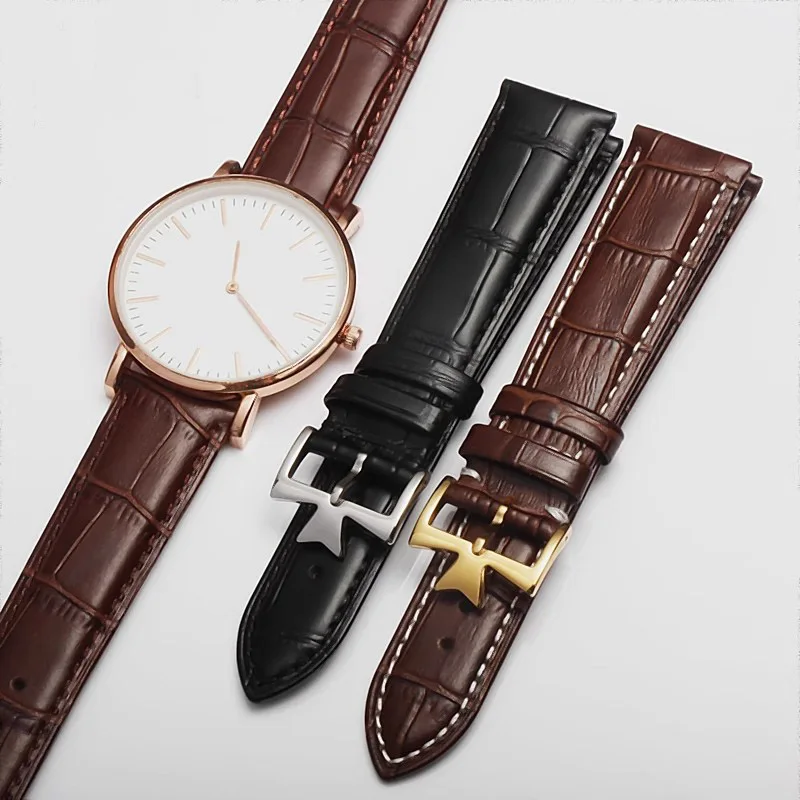 Фото Сменный ремешок для часов Vacheron Constantin Patrimony VC, черный, коричневый, ремешок из натуральной кожи, 18 мм, 19 мм, 20 мм, 21 мм, 22 мм №2