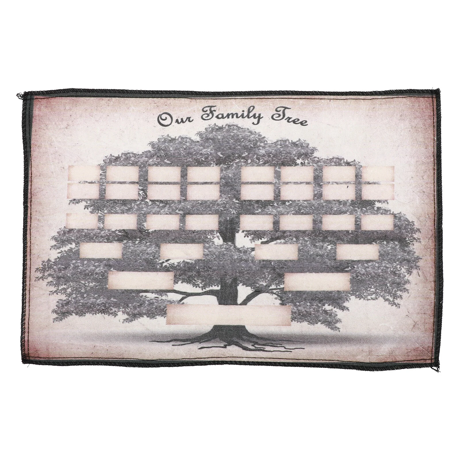 

Canvas Home Decoration Family History Diagram Ancestry Fillable Chart Filling Genealogy Poster Generation Blank