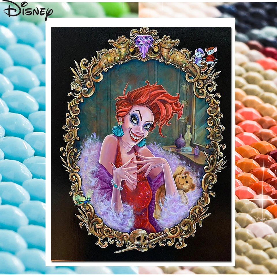 

Алмазная 5d картина «сделай сам», наборы для вышивки крестиком диснеевским искусством, злодейская ведьма, полная Алмазная мозаика, ручная вы...