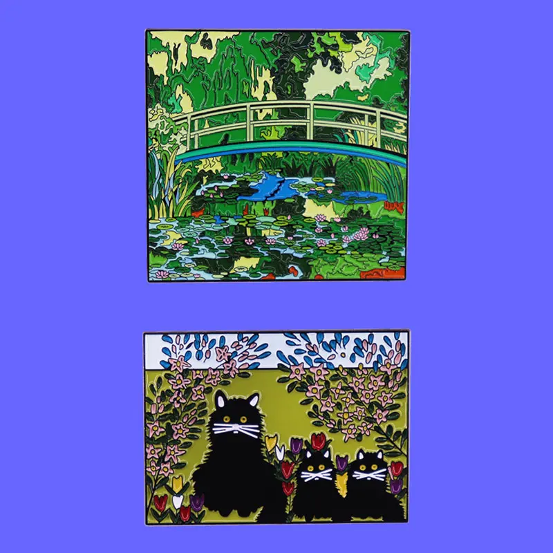 Значок для вдохновения для художественной живописи знаменитая брошь для живописи Металлическая Булавка аксессуары для рюкзака шляпы и воротника ювелирные изделия