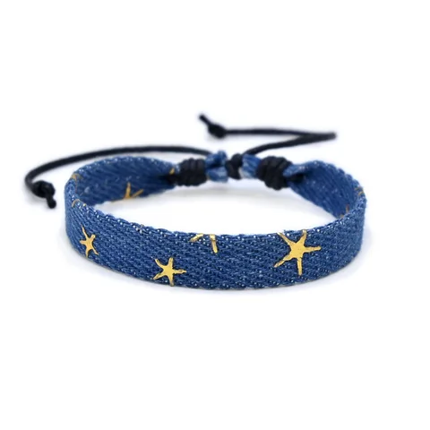 Ковбойский тканевый браслет