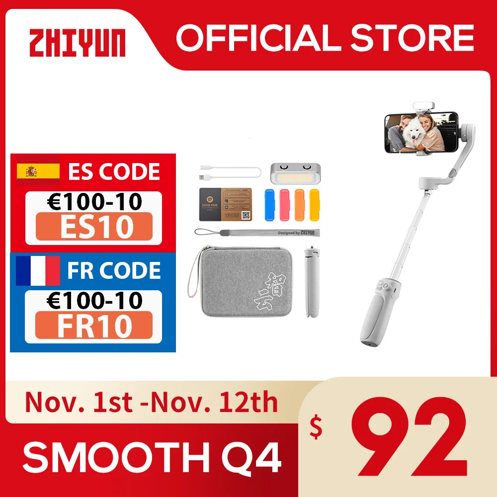Cena Oficjalna ZHIYUN Gładka Q4 Smartfon Gimbal 3-Axis Handheld Stabilizator Telefonu Gimbals Dla IPhone 14 Pro Max/HUAWEI/Samsung/Xiaomi Cena Oficjalna ZHIYUN Gładka Q4 Smartfon Gimbal 3-Axis Handheld Stabilizator Telefonu Gimbals Dla IPhone 14 Pro Max/HUAWEI/Samsung/Xiaomi