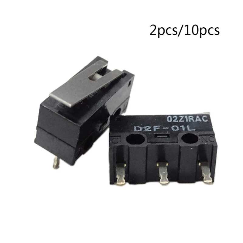 10 шт. микропереключатель для мыши оригинальный D2F-01L м щелчков 1 47N концевые