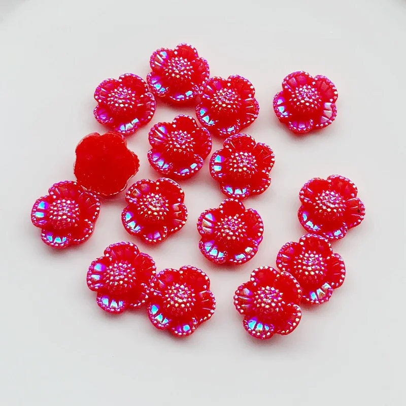 12 мм AB блестящий цветок стразы с плоской задней стороной альбом для скрапбукинга