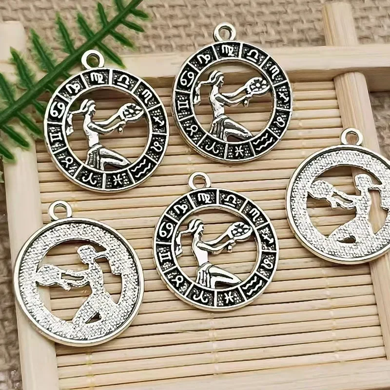 

10 шт., подвески в виде Девы из тибетского серебра, 24 х21 мм