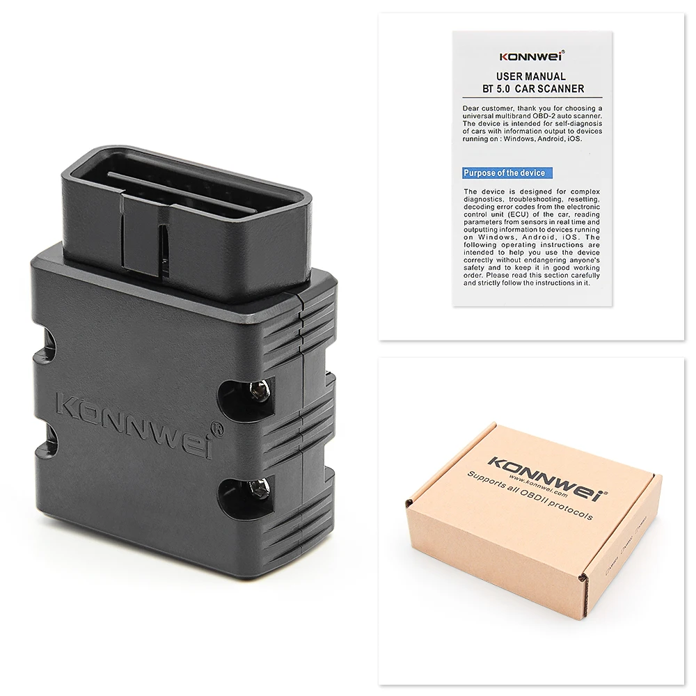 

KONNWEI ELM327 V1.5 OBD2 сканер PIC18f25k80 Bluetooth-совместимый 5,0 для Android/IOS KW902 ELM327 V1 5, автоматический диагностический инструмент для автомобиля