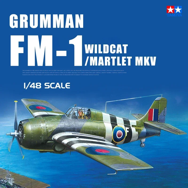 Сборочная модель TAMIYA 1/48 61126 Комплект модели самолета Grumman FM-1 Wildcat/Martlet Mk.V