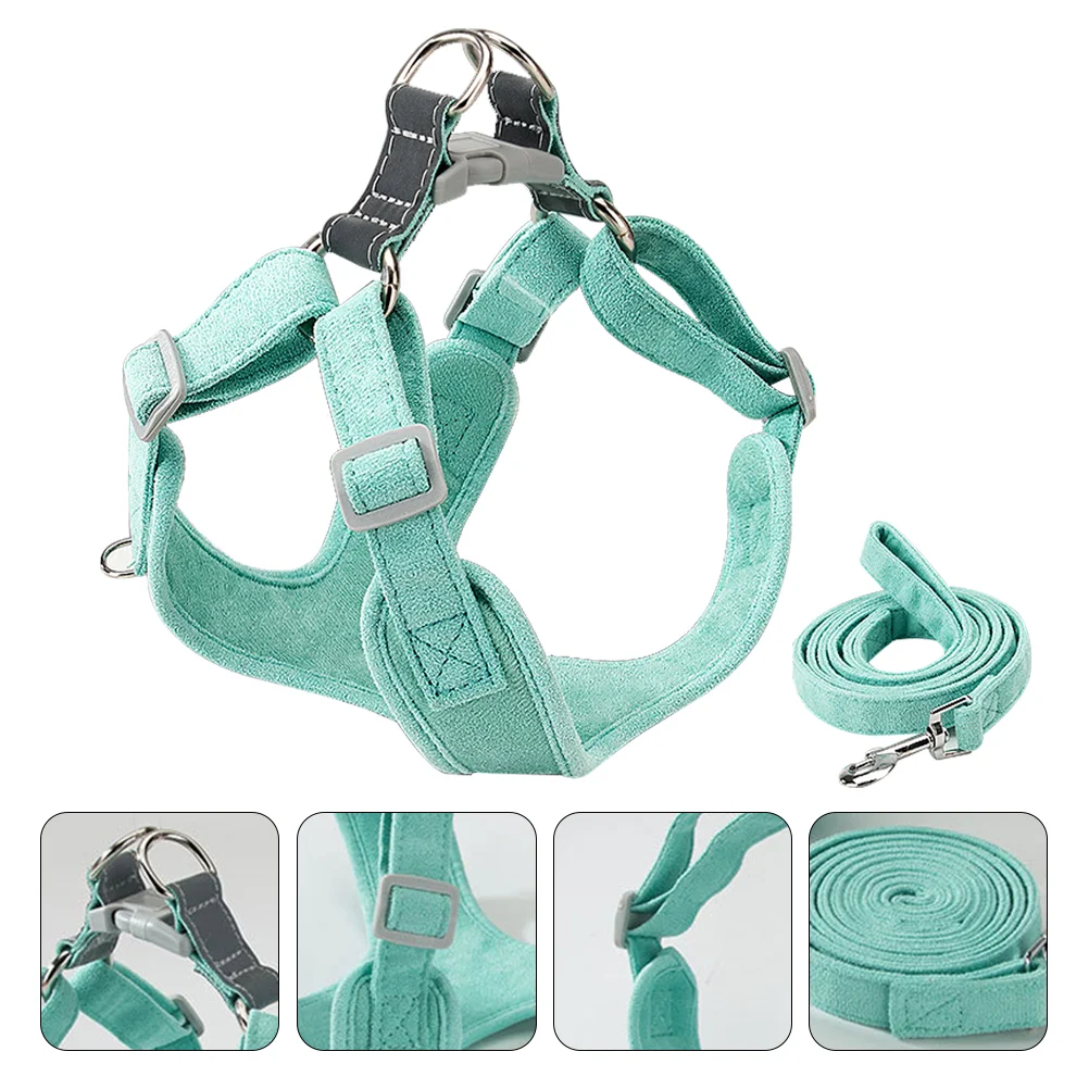 

1 Set of Portable Dog Harness Wear-resistant Puppy Leash Household Dog Leash Dog Accessory