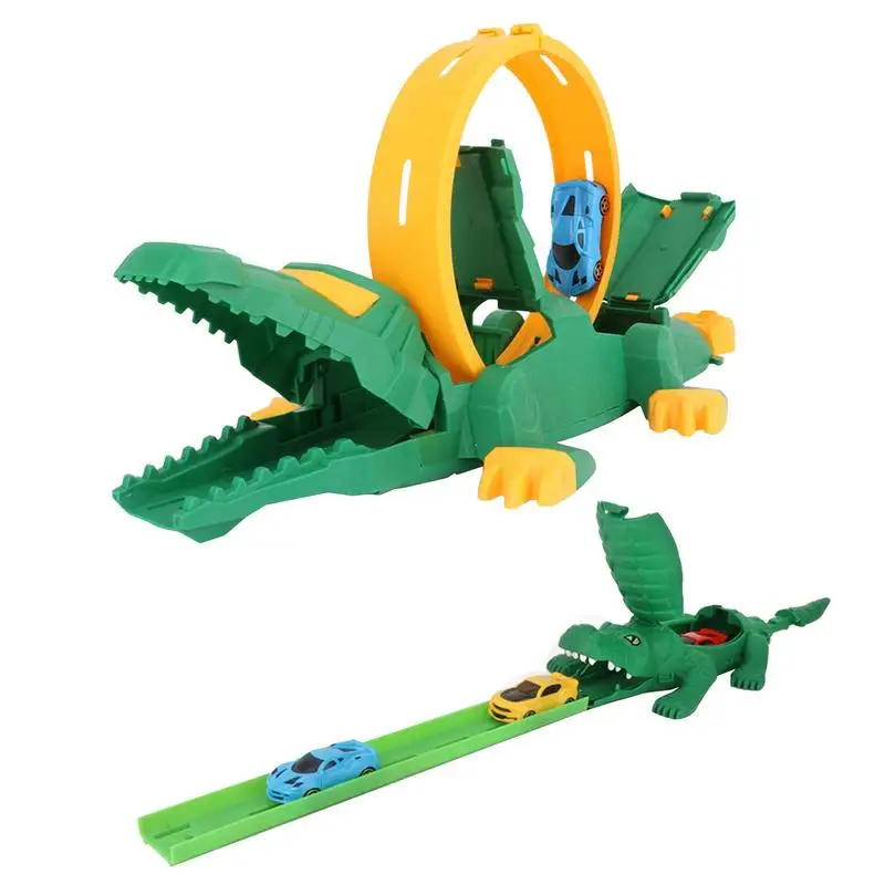 

Car Track Crocodile Launcher Car Playset Fine Motor Skill Training Toys Vehicle Toy Party Favors Children Boys Girls Kids Gift