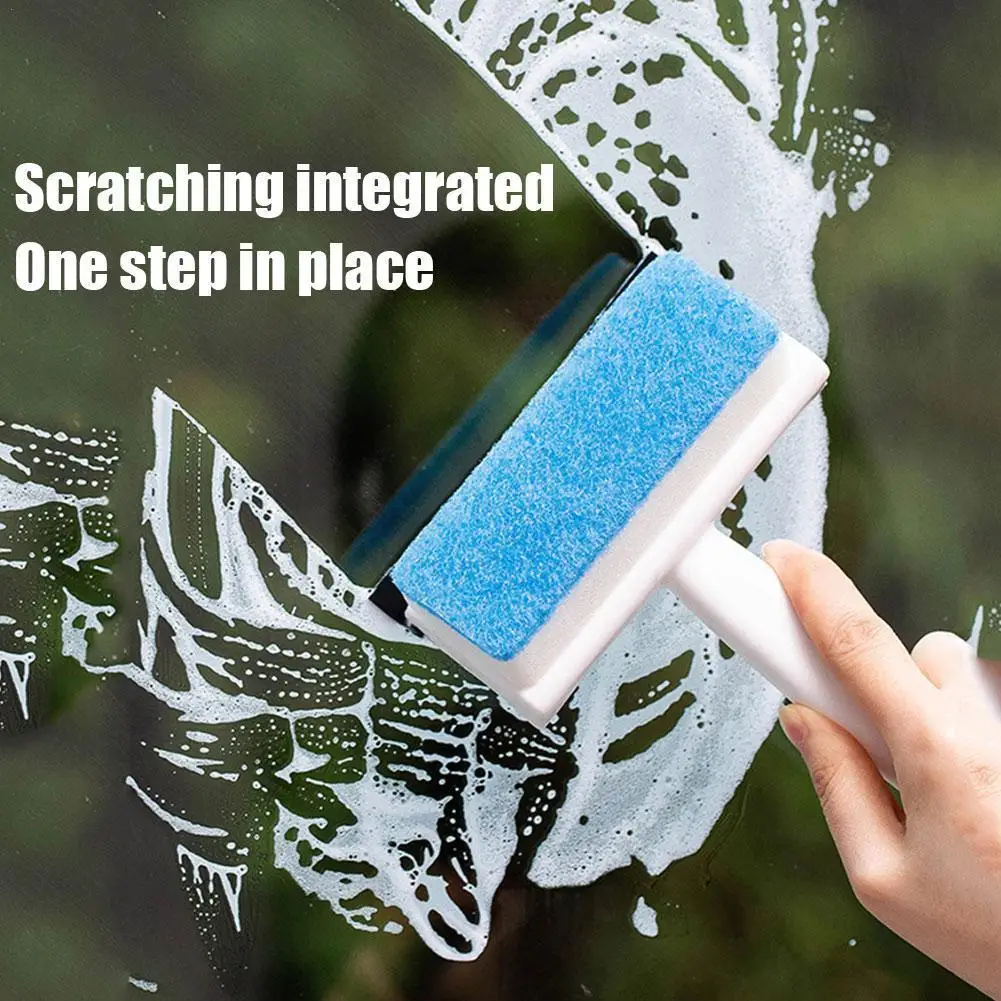 

Multi-function Window Cleaning Brush Glass Squeegee Tile Washing Sponge Handle Wiper Mirror Accessories Scraper Shower Clea W3p2