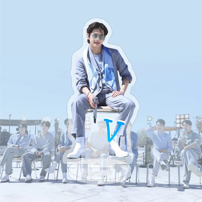 Фото Подставка Kpop для мальчиков, акриловая, прозрачная, для вентиляторов №3