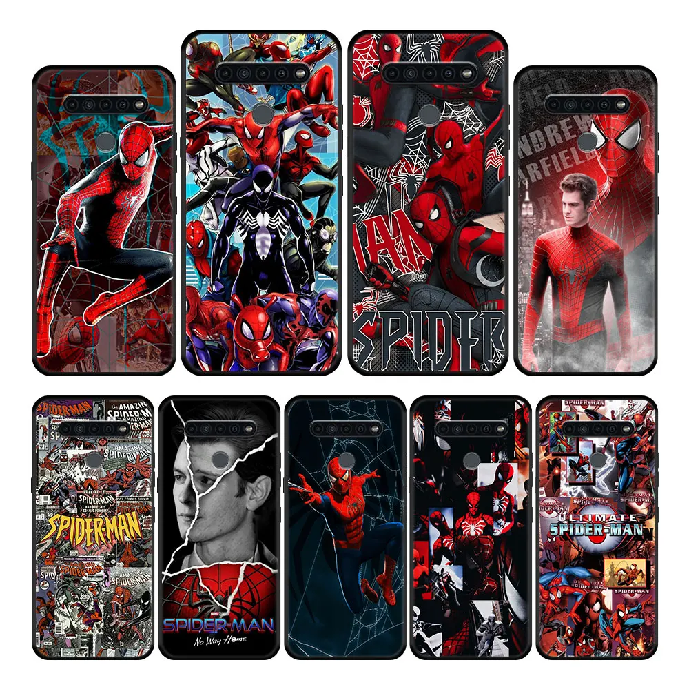 

Spiderman Marvel Case Cover for LG K51s K61 Q61 K41s K42 K50s K52 K71 K92 G6 G7 G8 ThinQ Original Luxury Funda Silicone Casing