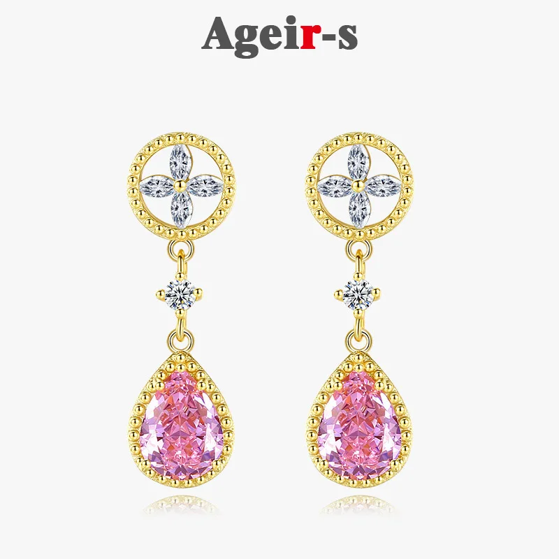 

Женские серьги из серебра 925 пробы с фианитами