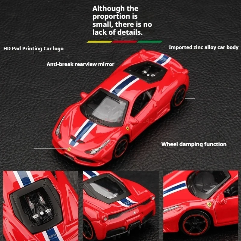 Bburago 1:64 Ferrari Литье под давлением SF90 Monza Laferrari 599gto F50 F40 458spider 488gtb F12TDF Enzo 56010 458