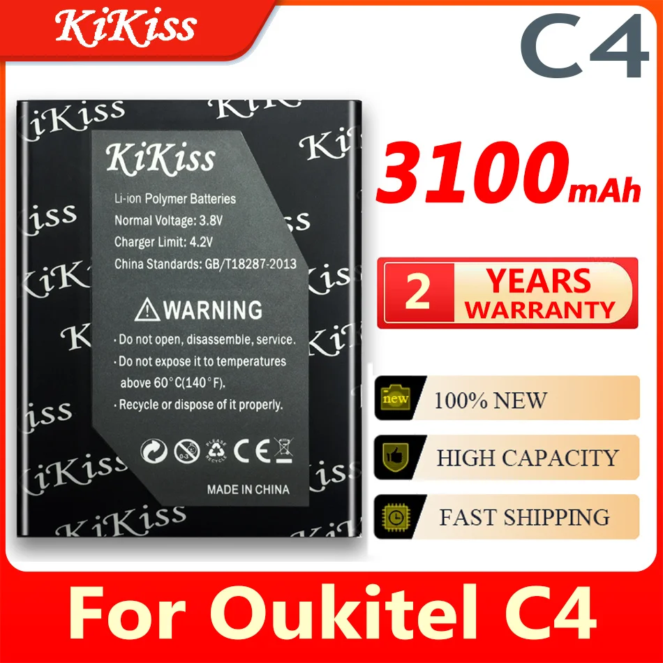 

3100mAh New Battery For Oukitel C4 C 4 Plus Mobile Phone for Oukitel C4 Battery Bateria Batterie Cellphone Batterij Accumulator
