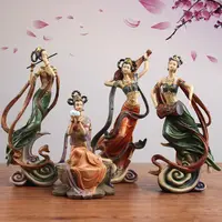 Chinese Dunhuang Feitian Goddess Zen Ornament Living Room Office Tea Room Home Decoration Decoration
