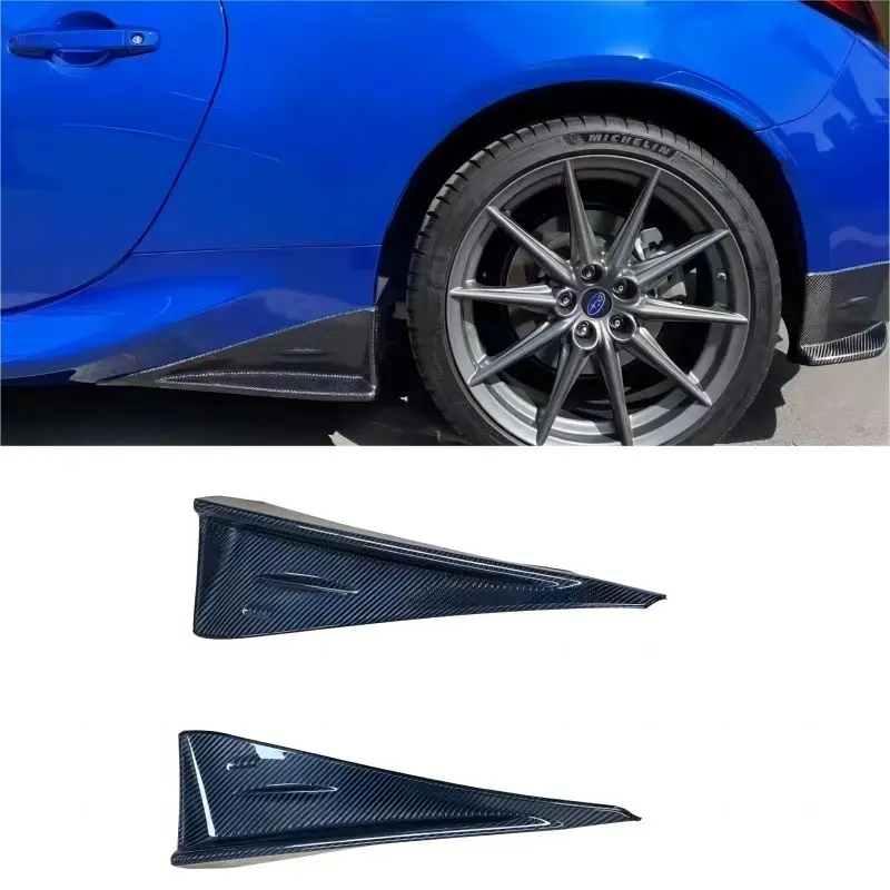 

2PCS Real Carbon Fiber Side Skirts Winglets Lips Panel Extension Body Kit For Toyota GR86 ZN8 Subaru BRZ ZD8 2022+