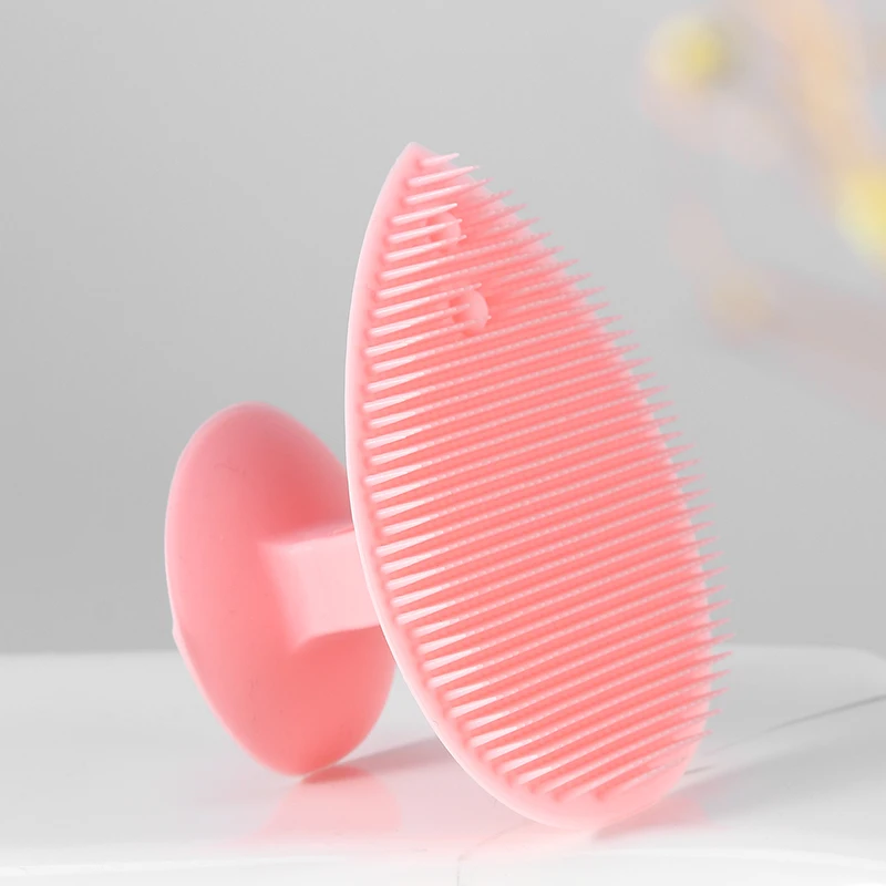 

iMucci Pink Silicone Shampoo Head Scalp Massage Brush Shower Body Brush Bath SPA Hair Washing Comb Bathroom Home Accessories