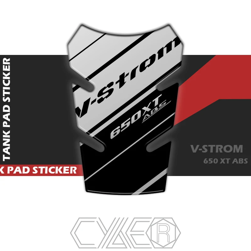 

For SUZUKI V-Strom650 VStrom 650 XT Tank Pad 3D Protect Fuel Tank Sticker Decal Logo V-Strom650 XT ABS