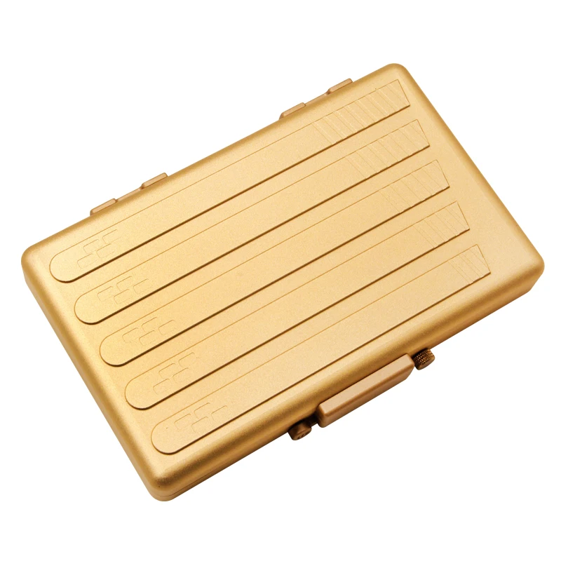 Коробка для сигар портативная тонкая коробка из алюминиевого сплава герметичная