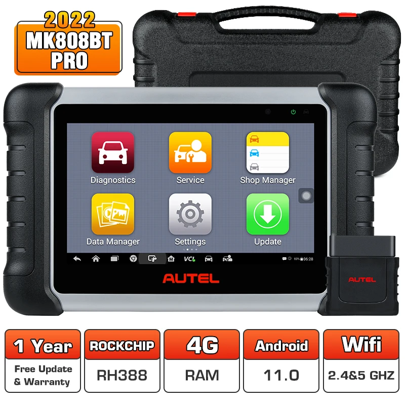 

Autel MaxiCOM MK808BT PRO Car Bi-directional Diagnostic Tools OBD2 Scanner Code Reader All System Diagnosis PK MK808 MK808S