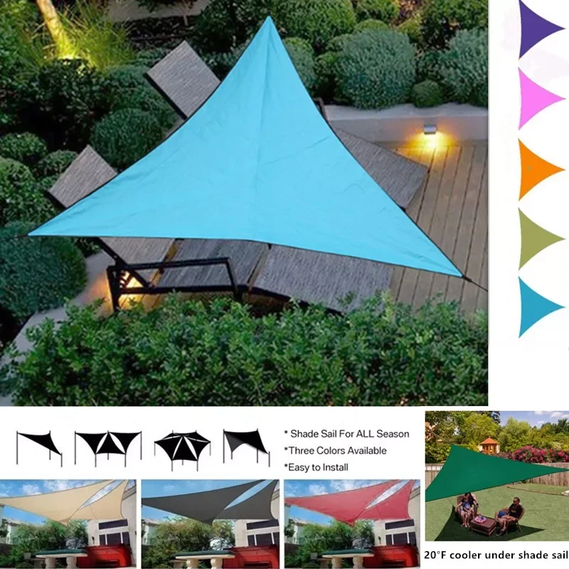 

NEW2023 3M Waterproof Triangular UV Sun Shade Sail Sun Shelter Sunshade Canopy Garden Patio Pool Shade Sail Awning Camping Picni