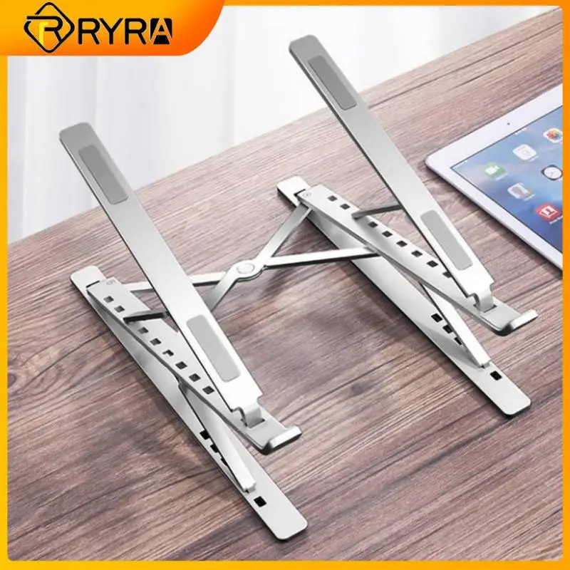 

Складная подставка для ноутбука RYRA, алюминиевый регулируемый держатель для ноутбука и планшета, кронштейн для ПК и компьютера
