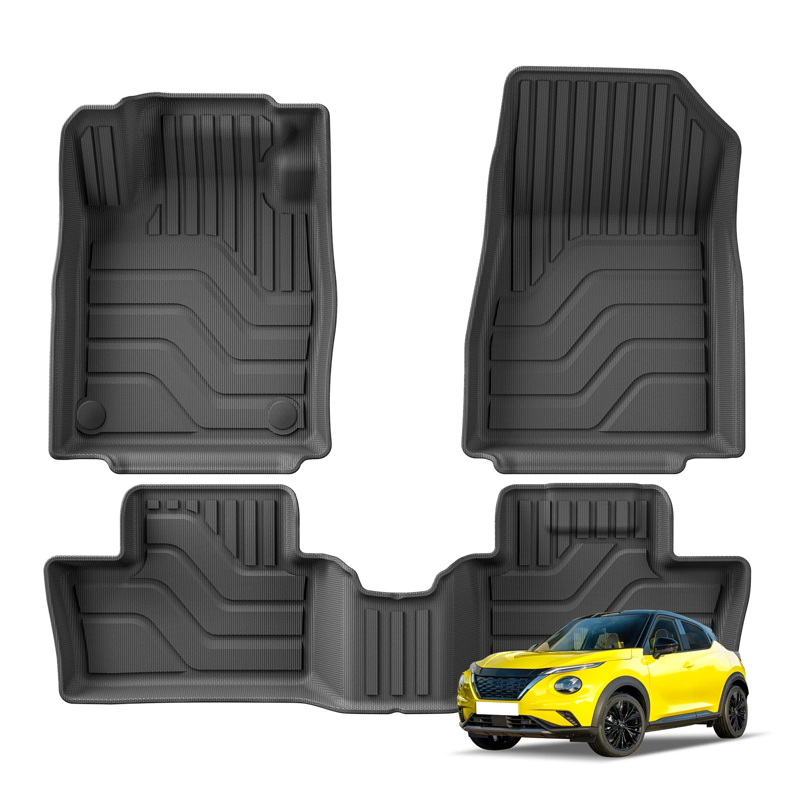 

LUCKEASY для Nissan Juke Fuel 2020-2024 автомобильные коврики грузовой вкладыш багажник коврик TPE 3D коврик для ног всепогодный черный