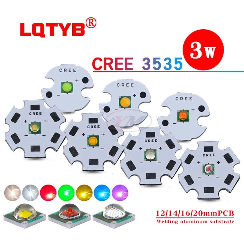 

Светодиодные чипы LQTYB Cree XPE 3535 1Вт/3Вт